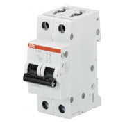 Автоматичний вимикач ABB S202-C2 2P 2А тип C 6кА міні-фото