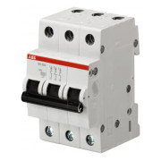 Автоматический выключатель ABB SH203-С10 3P 10А тип C 6кА мини-фото