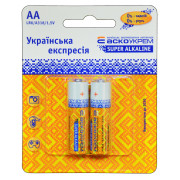 Батарейка лужна АСКО-УКРЕМ AА.LR6.BP2 (упаковка blister 2 шт.) міні-фото