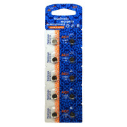 Батарейка лужна АСКО-УКРЕМ «таблетка» AG1.LR621.BP10 (упаковка blister 10 шт.) міні-фото