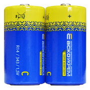 Батарейка сольова АСКО-УКРЕМ С.R14.S2 (упаковка shrink 2 шт.) міні-фото