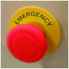 Табличка маркувальна АСКО-УКРЕМ «EMERGENCY STOP» жовта для кнопок ∅22 мм зображення 2