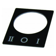Табличка маркировочная АСКО-УКРЕМ «I-0-II» для переключателей ∅22 мм мини-фото