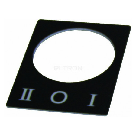 Табличка маркировочная АСКО-УКРЕМ «I-0-II» для переключателей ∅22 мм (A0140010071) фото