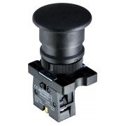 Кнопка АСКО-УКРЕМ LAY5-EC21 «грибок» (d 40 мм) «СТАРТ» черная мини-фото