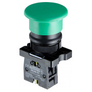 Кнопка АСКО-УКРЕМ LAY5-EC31 «грибок» (d 40 мм) «СТАРТ» зелена міні-фото