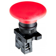 Кнопка АСКО-УКРЕМ LAY5-ER42 «грибок» (d 60 мм) «СТОП» красная мини-фото