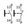 Кнопка АСКО-УКРЕМ TB5-AL8425 двойная «СТАРТ/СТОП»  изображение 3 (схема)