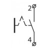 Кнопка АСКО-УКРЕМ XB2-EH121 «СТАРТ» чорна з фіксацією (1НВ) зображення 3 (схема)
