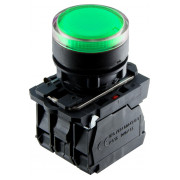 Кнопка АСКО-УКРЕМ TB5-AW33M5 з підсвічуванням зелена міні-фото