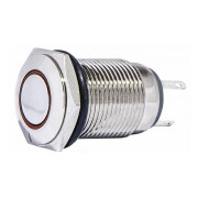 Кнопка АСКО-УКРЕМ TYJ 16-261 металлическая с подсветкой 1НО+1НЗ 220V красная мини-фото