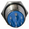Кнопка АСКО-УКРЕМ TYJ 16-362 металлическая с подсветкой с фиксацией 2НО+2НЗ 220V зеленая изображение 2