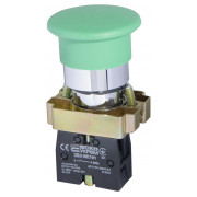 Кнопка АСКО-УКРЕМ XB2-BC31 «грибок» (d 40 мм) «СТАРТ» зелена міні-фото