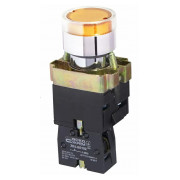 Кнопка АСКО-УКРЕМ XB2-BW3571 с подсветкой желтая мини-фото