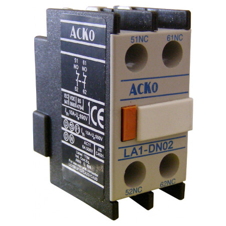 Додатковий контакт АСКО-УКРЕМ ДК-02 (LA1-DN02) 2НЗ (A0040050007) фото