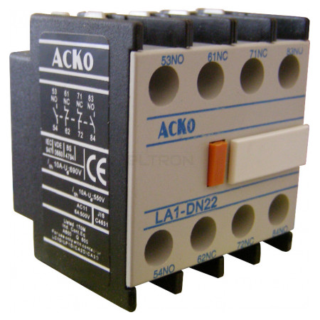 Додатковий контакт АСКО-УКРЕМ ДК-22 (LA1-DN22) 2НВ+2НЗ (A0040050012) фото