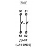 Дополнительный контакт АСКО-УКРЕМ ДК-02 (LA1-DN02) 2НЗ изображение 3 (схема)