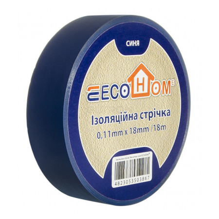 Изолента ECO 0,11мм×18мм/18м синяя (ECO0150020019) фото