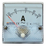 Амперметр АСКО-УКРЕМ A-80 трансформаторного включення 100/5А (AC) 80×80 мм міні-фото