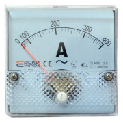 Амперметр АСКО-УКРЕМ A-80 трансформаторного включення 400/5А (AC) 80×80 мм міні-фото