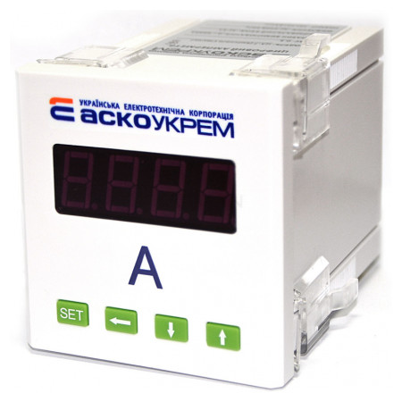 Амперметр АСКО-УКРЕМ ЦА-8 трансформаторного включения XX/5А (AC) цифровой 80×80 мм (A0190010124) фото