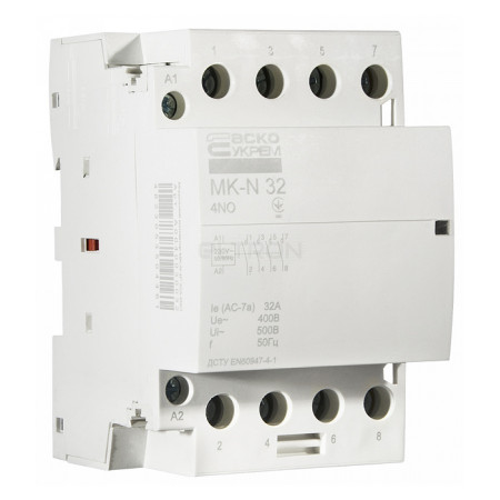 Модульний контактор АСКО-УКРЕМ MK-N 4P 32A 4NO 220V (A0040030032) фото