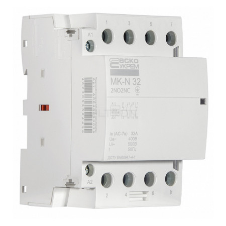 Модульний контактор АСКО-УКРЕМ MK-N 4P 32A 2NO+2NC 220V (A0040030035) фото