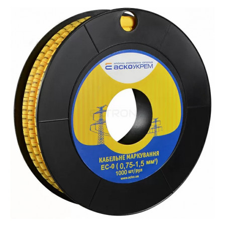 Кабельне маркування АСКО-УКРЕМ EC-0 0,75-1,5 мм² «1» (A0150080016) фото