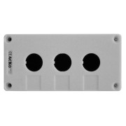 Корпус АСКО-УКРЕМ HJ9-3 кнопкового поста керування 3-місний білий  міні-фото