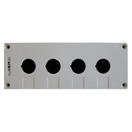 Корпус АСКО-УКРЕМ HJ9-4 кнопкового поста керування 4-місний білий  (A0140020039) фото