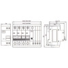 Диференційний автомат ECO DB 4p 16A/30мА зображення 2 (габаритні розміри)