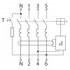 Диференційний вимикач АСКО-УКРЕМ ДВ-2006 4p C 40А 30мА зображення 4 (схема)