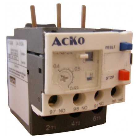 Реле электротепловое АСКО-УКРЕМ PT-S-04 (0.4-0.63A) (A0040060027) фото