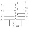 Реле проміжне АСКО-УКРЕМ МY3 (AC 110 V) зображення 3 (схема)