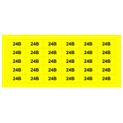 Знак АСКО-УКРЕМ «24В» жовтий (на аркуші 30 шт.) міні-фото