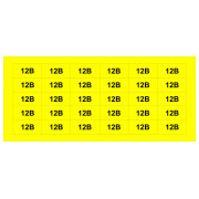 Знак АСКО-УКРЕМ «12В» жовтий (на аркуші 30 шт.) міні-фото