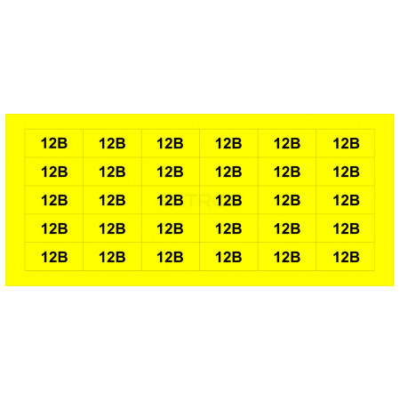 Знак АСКО-УКРЕМ «12В» желтый (на листе 30 шт.) (SES03013) фото
