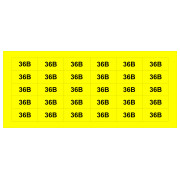 Знак АСКО-УКРЕМ «36В» жовтий (на аркуші 30 шт.) міні-фото