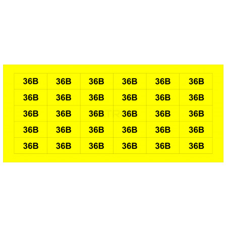 Знак АСКО-УКРЕМ «36В» жовтий (на аркуші 30 шт.) (SES03014) фото