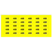 Знак АСКО-УКРЕМ «48В» желтый (на листе 30 шт.) мини-фото