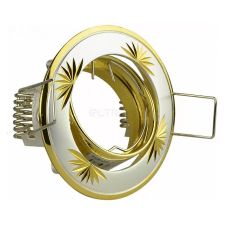 Светильник точечный АСКО-УКРЕМ MR11 104B CF PS/G перламутровое серебро/золото (A0180140120) фото