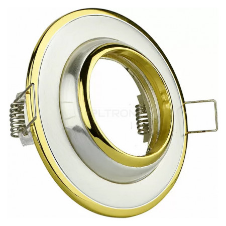 Світильник точковий АСКО-УКРЕМ MR16 301A CF SS/G матове срібло/золото (A0180140199) фото