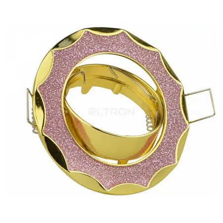 Світильник точковий АСКО-УКРЕМ MR16 612A GD+SHPK золотисто-рожевий (A0180140258) фото