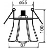 Світильник точковий АСКО-УКРЕМ SD8375/5-T4 G9 40Вт зображення 3 (габаритні розміри)