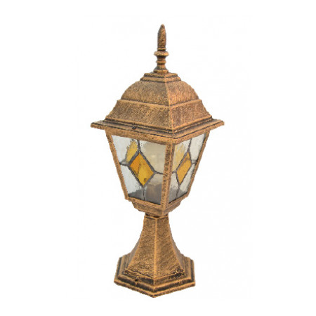 Светильник садово-парковый АСКО-УКРЕМ 642S античное золото/витражное стекло (A0180080102) фото