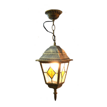 Светильник садово-парковый АСКО-УКРЕМ 652S античное золото/витражное стекло (A0180080104) фото