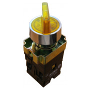 Переключатель АСКО-УКРЕМ XB2-BK2565 2-позиционный с подсветкой желтый мини-фото