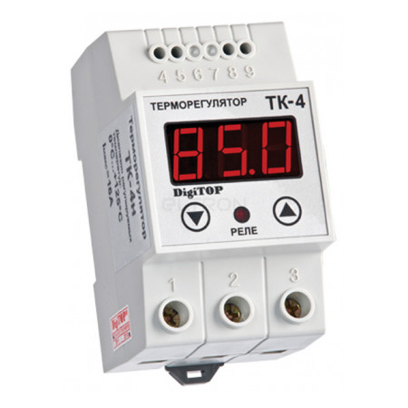 Терморегулятор DigiTOP ТК-4н (0°C…+125°C, крок 1.0°C) фото