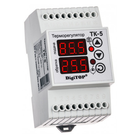Терморегулятор DigiTOP ТК-5 (0°C…+85°C, крок 1.0°C) фото