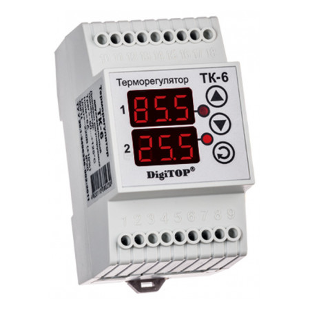 Терморегулятор DigiTOP ТК-6 (-55°C…+125°C, крок 0.1°C) фото